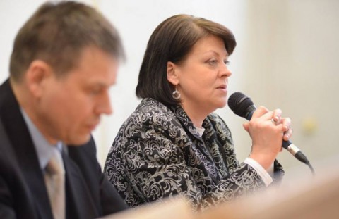 Juzef Porzecki i Andżelika Borys w Instytucie Wschodnim Uniwersytetu im. Adama Mickiewicza w Poznaniu,fot.: Paweł Miecznik/ "Głos Wielkopolski"