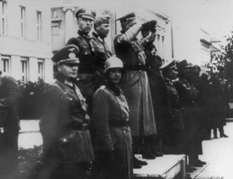 Wspólna defilada wojsk Hitlera i Stalina w Brześciu Litewskim, 28 września 1939 r.